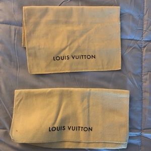 2 authentic Louis Vuitton dust bags